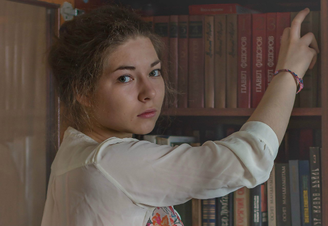 В библиотеке