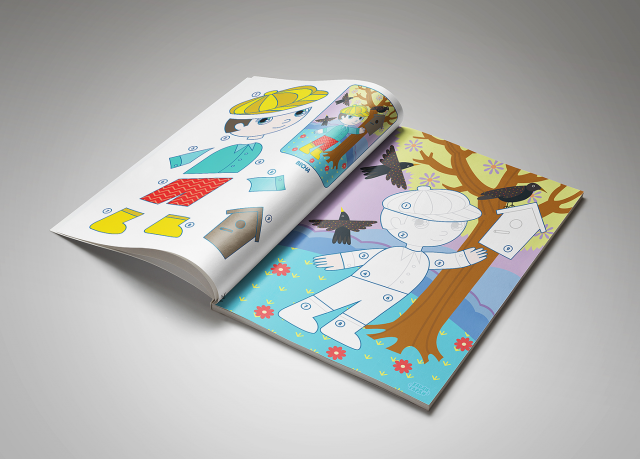 Children game illustrations