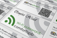 Информационная визитка в номера Comfort Hotel