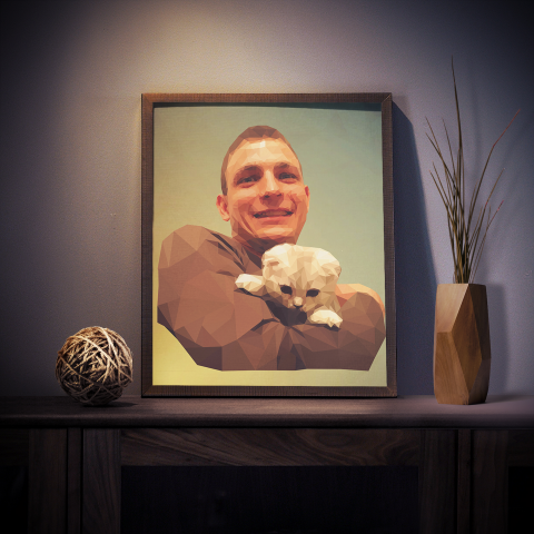 полигональный портрет ("Low Poly")