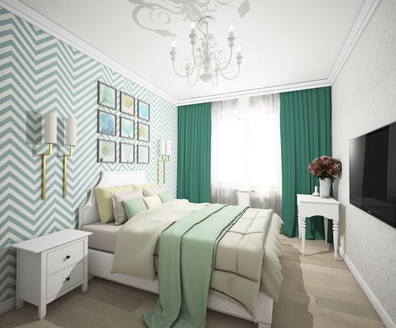 Дизайн спальни в проекте для путешествеников