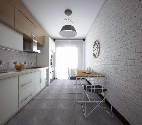 Дизайн кухни в скандинавском стиле