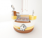 Дизайн островка кофе на вынос "Бодрый кот" г. С-Петербург