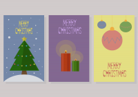 vector illustration collection of Christmas cards