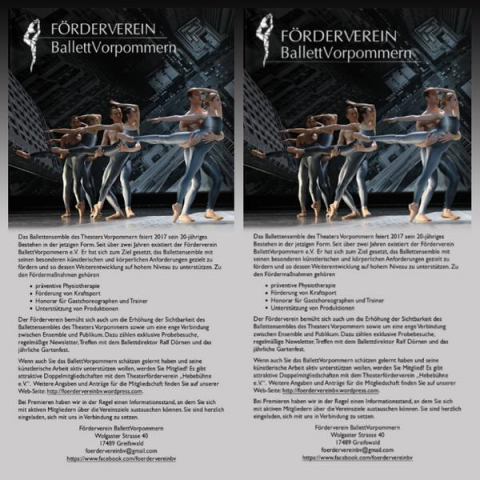 балетный ансамбль "Forderverein BallettVorpomm
