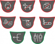 Информационные знаки дя выставки кошек