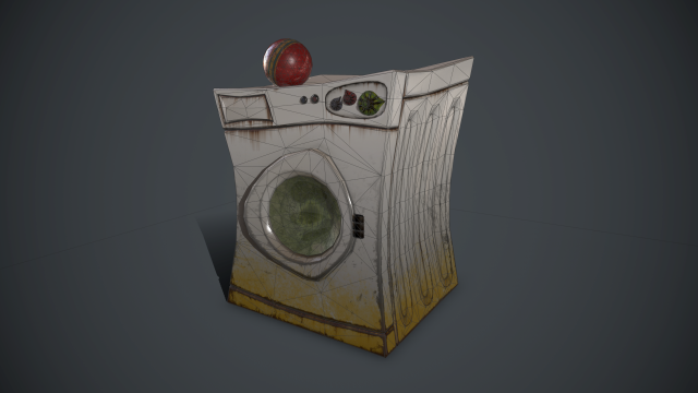 Стиральная машинка (low-poly)