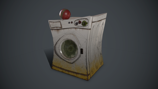 Стиральная машинка (low-poly)