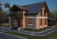 Форэскиз реконструкции фасадов для домов пос. Малинки Village