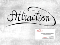 Фирменный стиль для РА 'Attraction'. Логотип, визитки