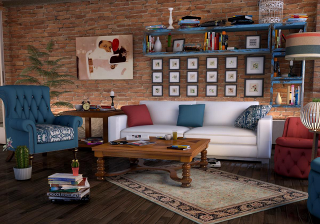 Гостиная в стиле Loft