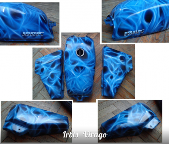 Аэрография на мотоцикле Irbis Virago