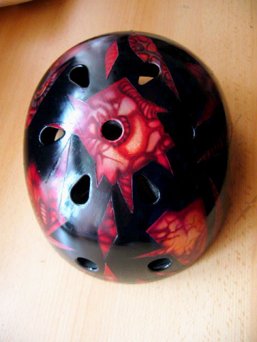 Аэрография по шлему