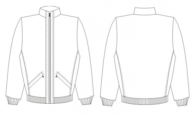 Технический эскиз пуловер