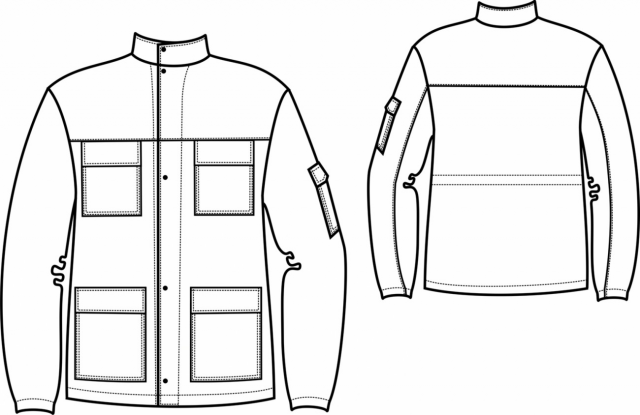Технический эскиз куртка