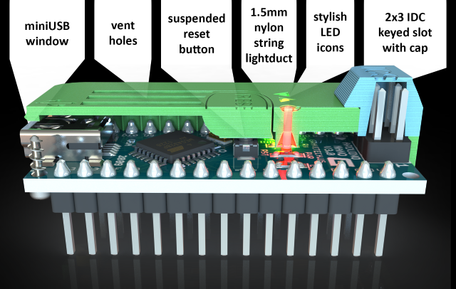 3D-печатаемы корпус для Arduino nano