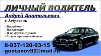 Визитка личного водителя