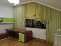 Римские шторы на скошенное окно