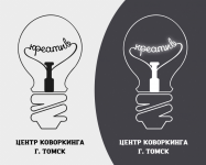 Логотип для центра коворкинга "Креатив"