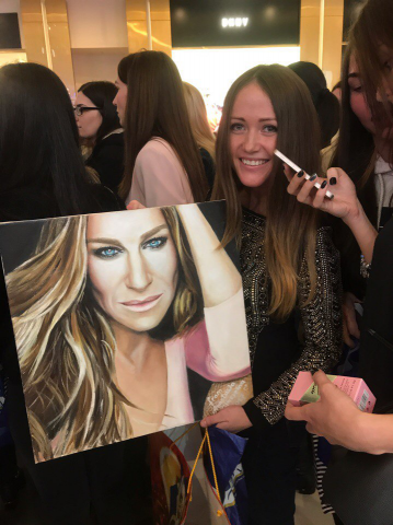 Портрет маслом для Сары Джессики Паркер