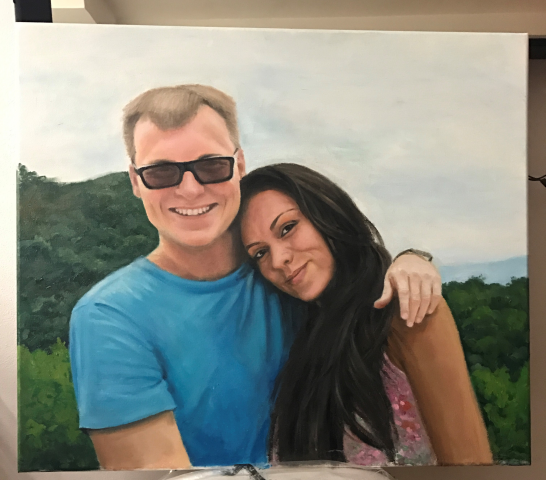 Портрет маслом на заказ по фото