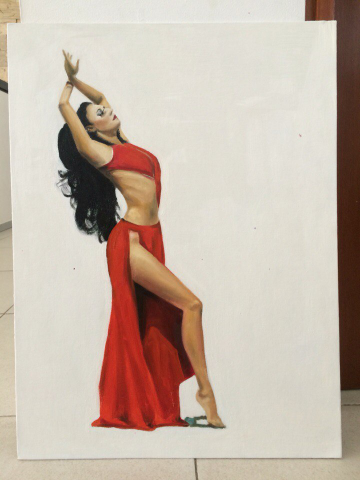 Арт портрет маслом