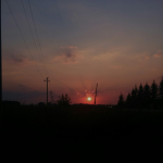 Закат.