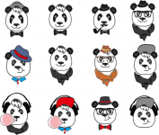 Панда Хипстер