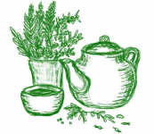 иллюстрация чай (планшет)