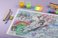 иллюстрации к песням группы "Мураками" - "Гений"