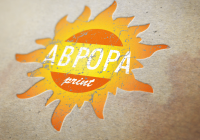 разработка логотипа для компании "Аврора PRINT"