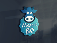 Логотип для "МОЛОКО-ВО"