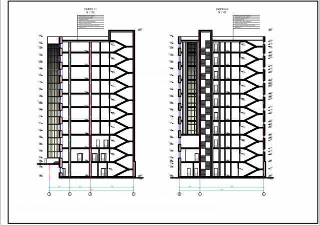 Разрезы объекта