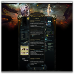 Дизайн для игрового портала