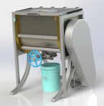 Миксер горизонтальный для зефира и пектино-яблочной смеси