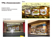 Витрина кафе "Креп Де Шин" ТРЦ "Семеновский"
