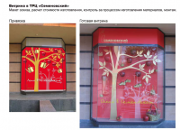 Витрина в ТРЦ Семеновский