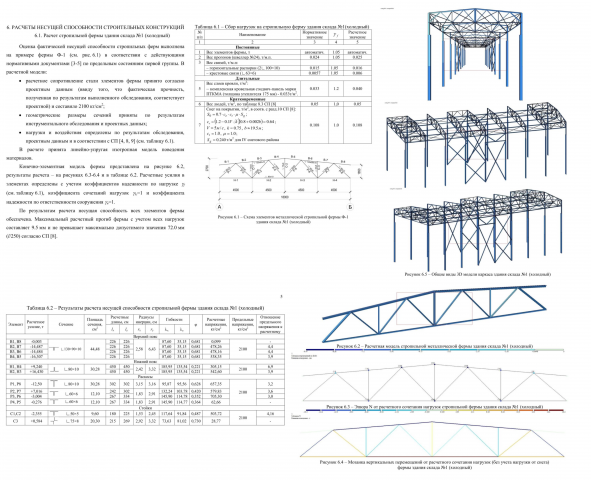 Расчет стальной стропильной фермы