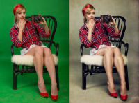 Обработка в стиле pin up