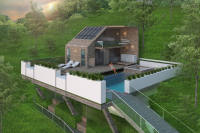 Гостиничный комплекс на сложном рельефе