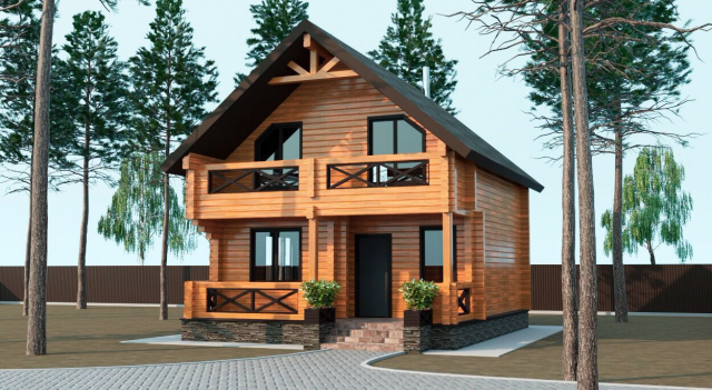 Баня из клееного бруса