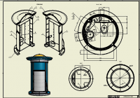 Кабинка WC (альбом чертежей)