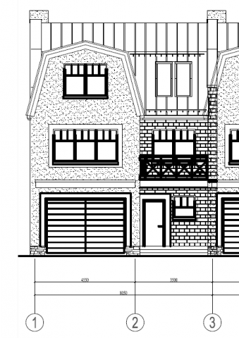 2x008-Проект блокированного 3 этажного жилого дома 14.4x80.74 27