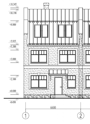 2x006-Проект блокированного 3 этажного жилого дома 12x72.78 193м
