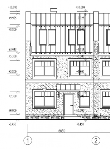 2x005-Проект блокированного 3 этажного жилого дома 9.2x66.74 155
