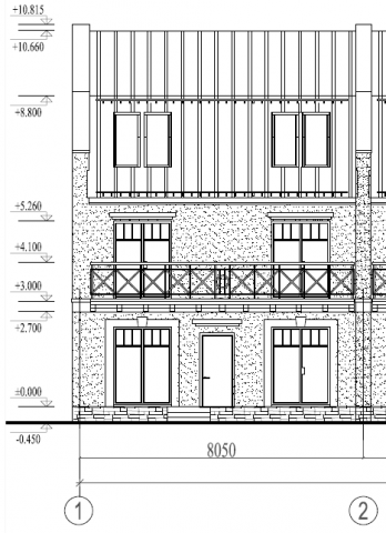 2x002-Проект блокированного 3 этажного жилого дома 7.3x72.74 148