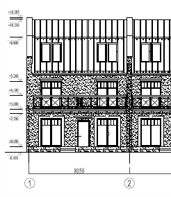 2x001-Проект блокированного 3 этажного жилого дома 11.6x80.74 11