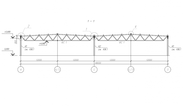 3x004-Проект здания гипермаркета 48x104 5000м.кв.