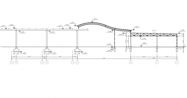 4x003-Проект АЗС с операторной и навесом 12.51x53.5 465м.кв.