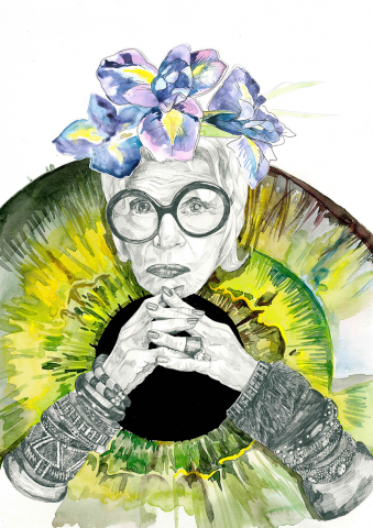Iris Apfel для 100grados Валенсия
